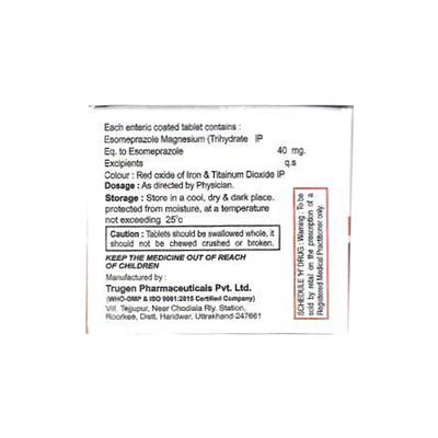 EXOMI 40 Tablet 10's - Ulcer/Reflux/Flatulence-Aaa