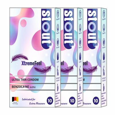 Stout Ultra Thin XtremeFeel Condoms (Pack Of 3 x 10's) 1's - Plain/Flavoured Condoms