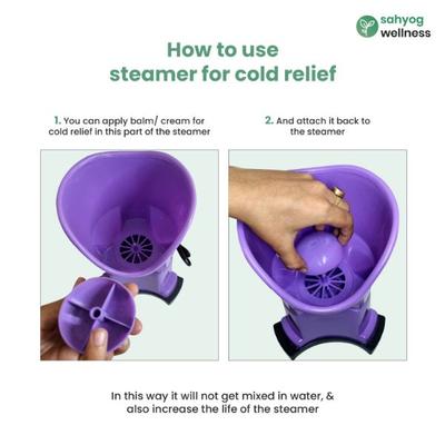 Sahyog Wellness Sturdy Vaporizer - Purple - Nebulizers / Vaporizer