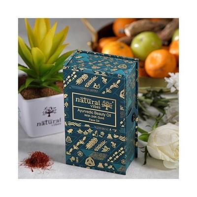 Natural Vibes Ayurvedic Beauty Oil with 24K Gold Flakes 15 ml - Face Creams
