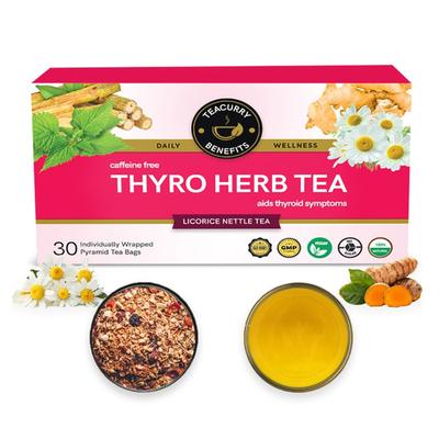 Teacurry Thyro Herb Tea Bags - Licorice Nettle 30's - Teas
