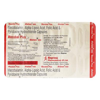 MECOBAL PLUS Capsule 10's - Supplements-Vam
