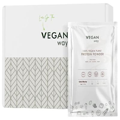 Vegan Way 100% Vegan Plant Protein Powder - Cafe Mocha (2 x 35 gm) - Protein Drink