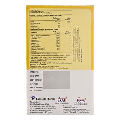 Q ZIT 50 Tablet 10's - Supplements-Vam