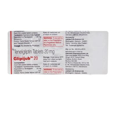 Glipijub 20mg Tablet 10'S - Diabetes-Ant