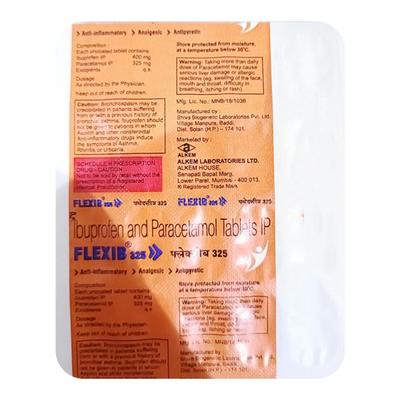 FLEXIB 325 Tablet 20's - Pain relief-Nsa