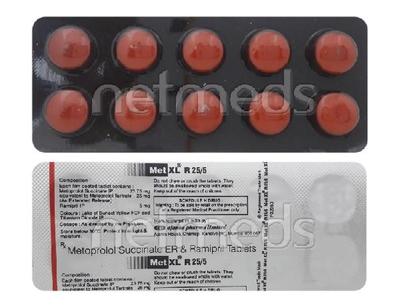 MET XL R 25/5mg Tablet 10'S - Hypertension-Bet