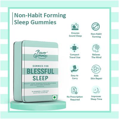 Power Gummies - Blessful Sleep Gummies For Women & Men 10 Gummies 1's - Vital Health
