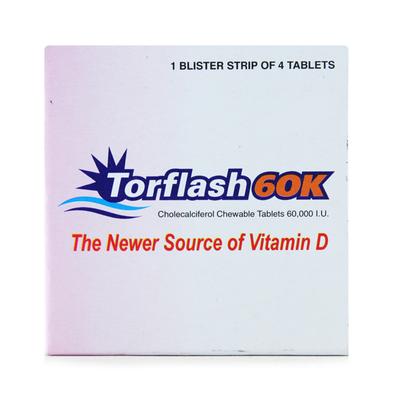 Torflash 60K Tablet 4'S - Supplements-Vit