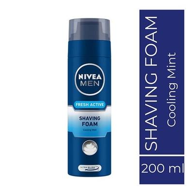 Nivea Men Fresh Active Shaving Foam 200 ml - Shaving Foams