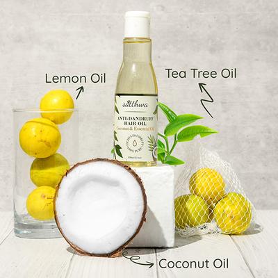 Satthwa Anti-Dandruff Hair Oil - Coconut & Essential Oils 100 ml - Hair Oils