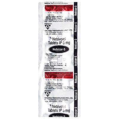 NEBIZAR 5mg Tablet 10's - Hypertension-Bet