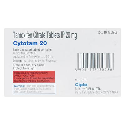 Cytotam 20mg Tablet 10'S - Cancer Oncology-Hor