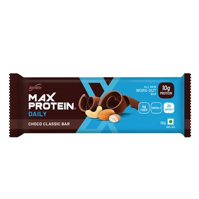 RiteBite Max Protein Daily Choco Classic Bar (Pack of 6 x 50 gm) - Nutritional Bars