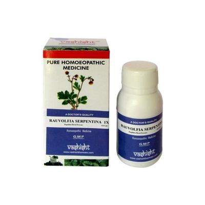 Vashisht Rawolfia Serpentina Trituration 1X Tablet 100's - Bio-Chemic