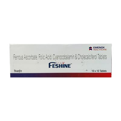 Feshine Tablet 10'S - Iron Supplement/Anaemia-Vma