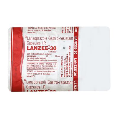 LANZEE 30mg Capsule 15's - Ulcer/Reflux/Flatulence-Aaa