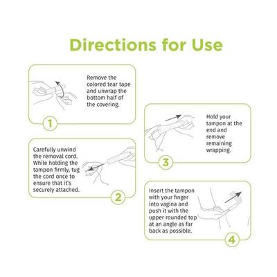 Pee Safe Organic Cotton Tampons (Super) 16's - Tampons