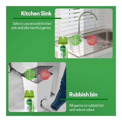 Dettol Multi-Purpose Disinfectant Spray For Hard & Soft Surfaces - Original Pine 225 ml - Others