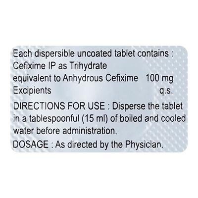 SI FIXIM DT 100mg Tablet 10's - Bacterial Infections-Cep