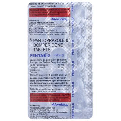 PENTAB D Tablet 15's - Ulcer/Reflux/Flatulence-Aaa