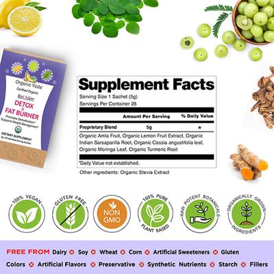 Organic Veda BeUslim Detox & Fat Burner Sachet 28's - Speciality Medicines