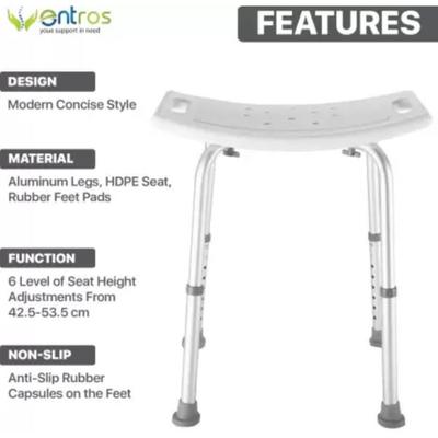 Entros Shower Bathing Chair Stool (SC6001) 1's - Health Monitors And Equipment