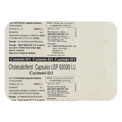 CUTIMIN D3 Softgel 4's - Supplements-Vit