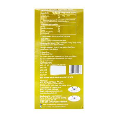 Mitspro Fibre Supplement Powder - Gluten Free 100 gm - Nutritional Bars