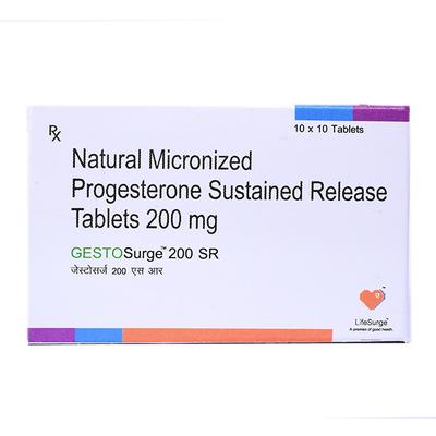 GESTO SURGE 200 SR Tablet 10's - Hormonal Therapy-Oes