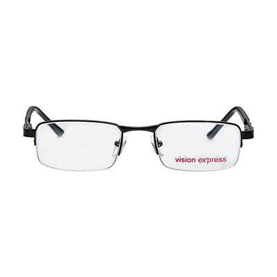 Vision Express 29306 Black Rectangle Eyeglasses (Including Anti-Reflective Coating Lens) 1's - Wearables Eye Glasses