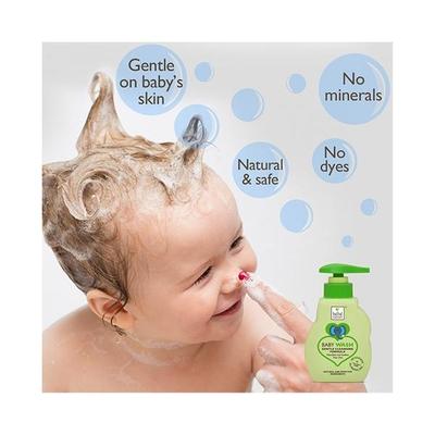Bebe Nature Natural Baby Wash Gentle Cleansing Formula 260 ml - Baby Body Wash
