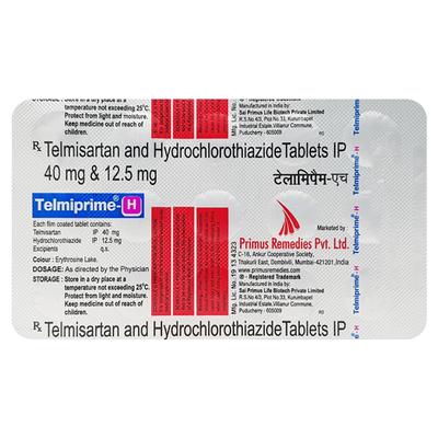 TELMIPRIME H 40/12.5 Tablet 15's - Hypertension-Ang