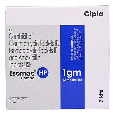 ESOMAC HP 1GM Combi Kit 6's - H.Pylori Infection