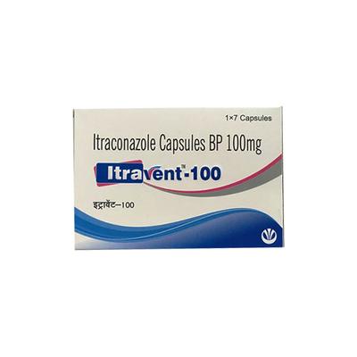 ITRAVENT 100 Capsule 7's - Fungal Infections-Anf
