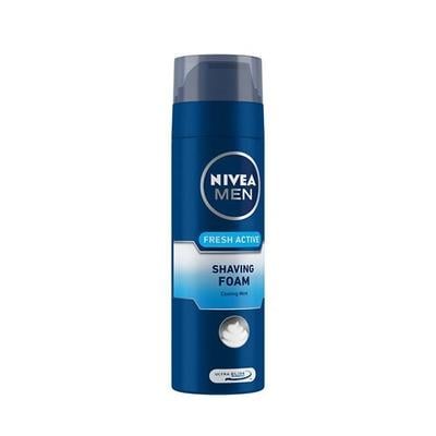 Nivea Men Fresh Active Shaving Foam 200 ml - Shaving Foams