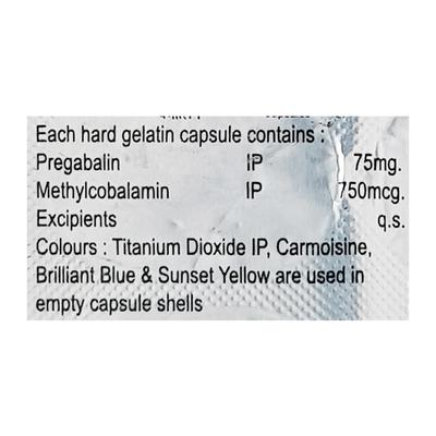 WEGALIN 75mg Capsule 10's - Neuropathic Pain-Dru