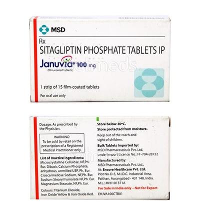 Januvia 100mg Tablet 15'S - Diabetes-Ant