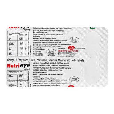 NUTRIEYE Tablet 10's - Supplements-Sup