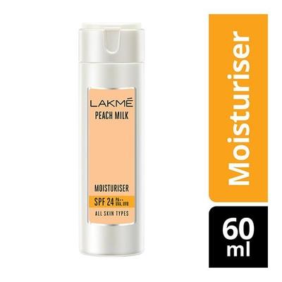 Lakme Peach Milk Moisturizer SPF 24 PA Sunscreen Lotion 60 ml - Body Sunscreen