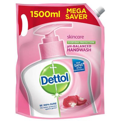 Dettol Skincare Everyday Protection pH Balanced Liquid Handwash Refill 1500 ml - Hand Sanitizer