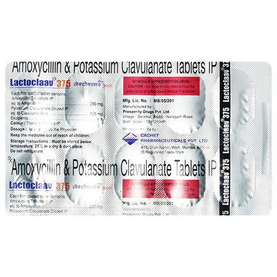 LACTOCLAAV 375 Tablet 10's - Bacterial Infections-Pen