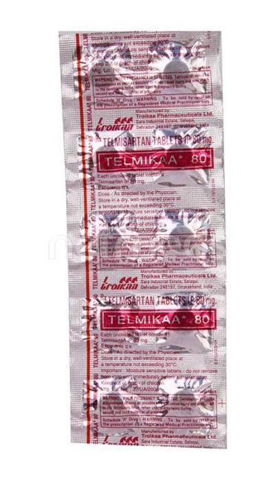 Telmikaa 80mg Tablet 10'S - Hypertension-Ang