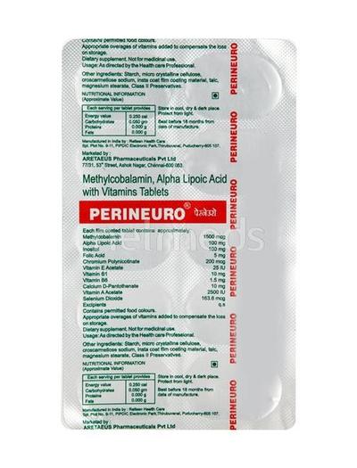 Perineuro Tablet 10'S - Supplements-Vbc