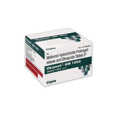 OKAMET GM 1002 Tablet 10's - Diabetes-Ant