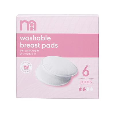 Mothercare Washable Breast Pads (Pack of 6) - Breast Pads & Shields