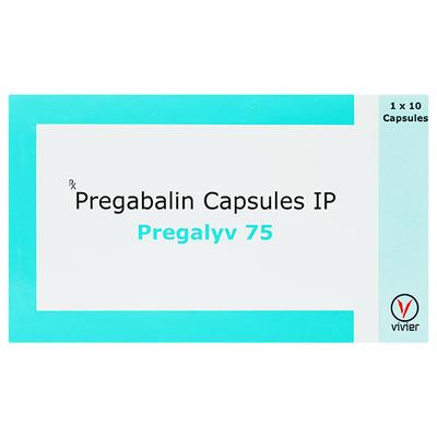 PREGALYV 75 Capsule 10's - Neuropathic Pain-Dru