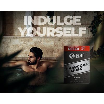 Beardo Soap - Charcoal Musk 100 gm - Soaps