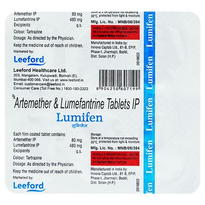 LUMIFEN Tablet 6's - Malarial