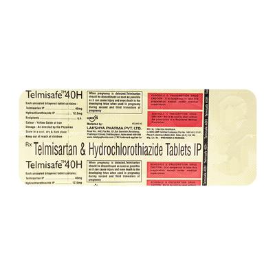TELMISAFE H 40mg Tablet 10's - Hypertension-Ang